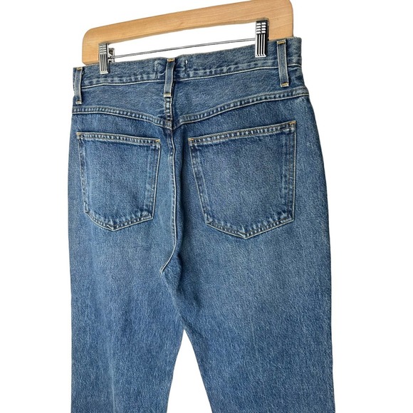 Agolde High Waist Straight Leg Blue Denim Jeans size 29 Medium Wash - Picture 5 of 11
